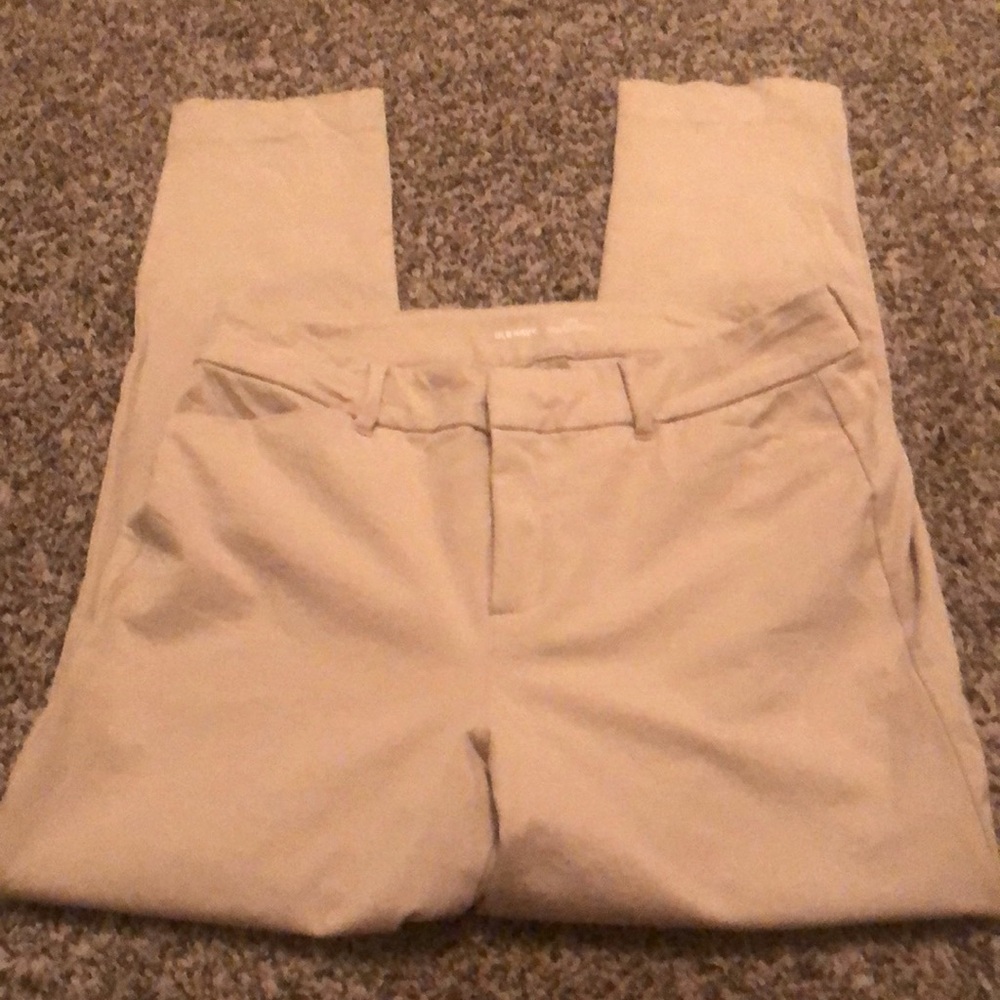 Old navy size 10 pixie high rise secret slim pocket khaki pants